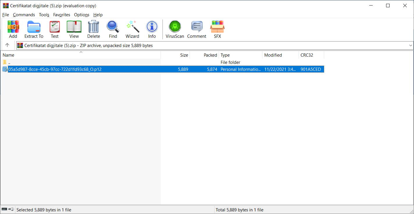 Fig.2.5: P12 Fajlli i downloaduar ne downloads